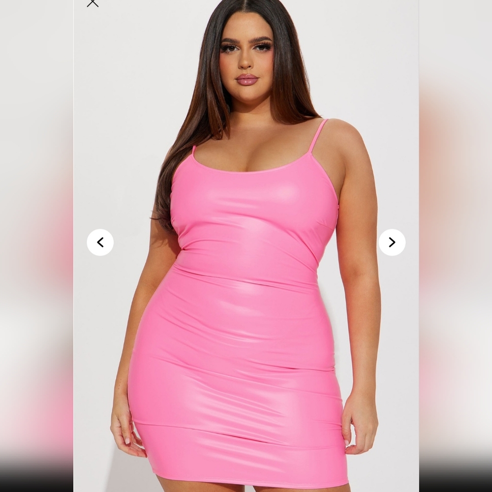 Endless Nocturnal Mini Dress Neon Pink 3x
